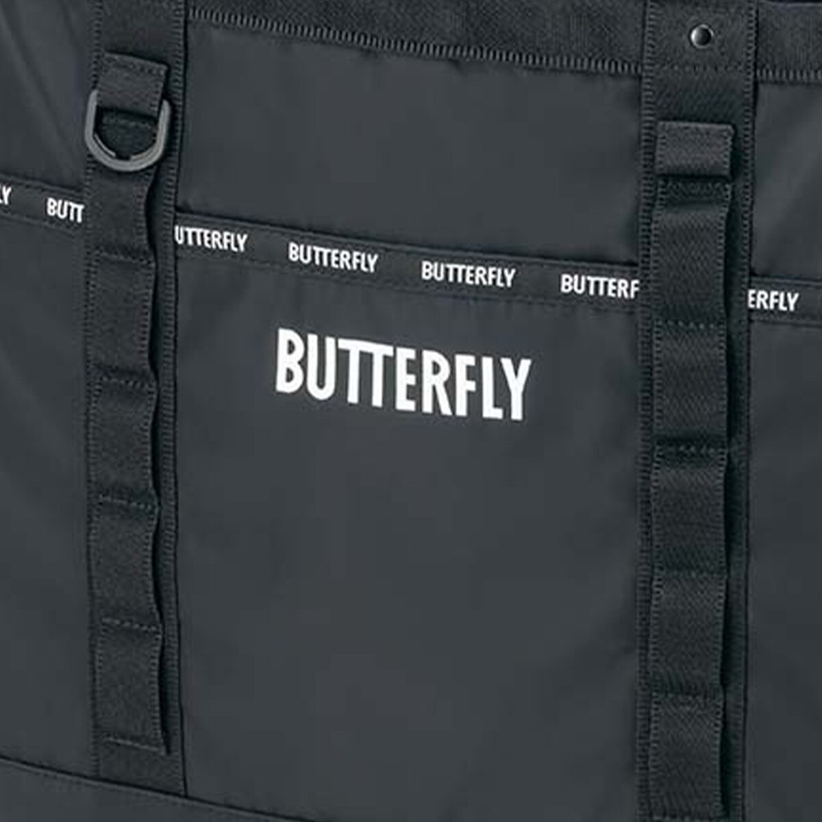 Butterfly Table Tennis Astorra Tote Bag - Black - Close-Up